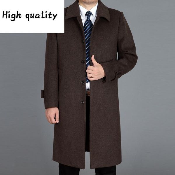 new winter autumn and winter of middle-aged men in the men's long coat coat woollen overcoat woolen cloth, Black
new winter autumn and winter of middle-aged men in the men's long coat coat woollen overcoat woolen cloth, Black