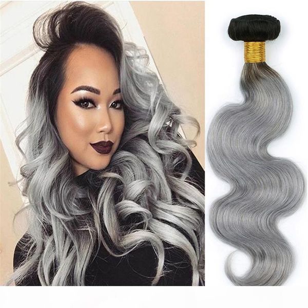 brazilian ombre silver grey human hair wefts with closure body wave #1b grey ombre 4x4 lace frontal closure with virgin hair weave bundles, Black
brazilian ombre silver grey human hair wefts with closure body wave #1b grey ombre 4x4 lace frontal closure with virgin hair weave bundles, Black