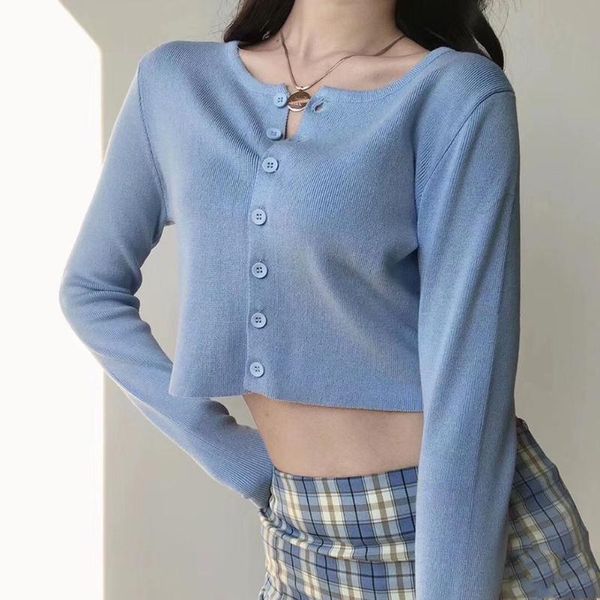 korean style o-neck short knitted sweaters women thin cardigan fashion sleeve sun protection crop ropa mujer, White
korean style o-neck short knitted sweaters women thin cardigan fashion sleeve sun protection crop ropa mujer, White