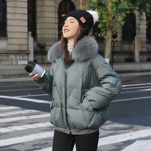 oversized solid women's winter jackets short style hooded female cold coat plus size with fur collar casual thick parkas woman 201019, Black
oversized solid women's winter jackets short style hooded female cold coat plus size with fur collar casual thick parkas woman 201019, Black