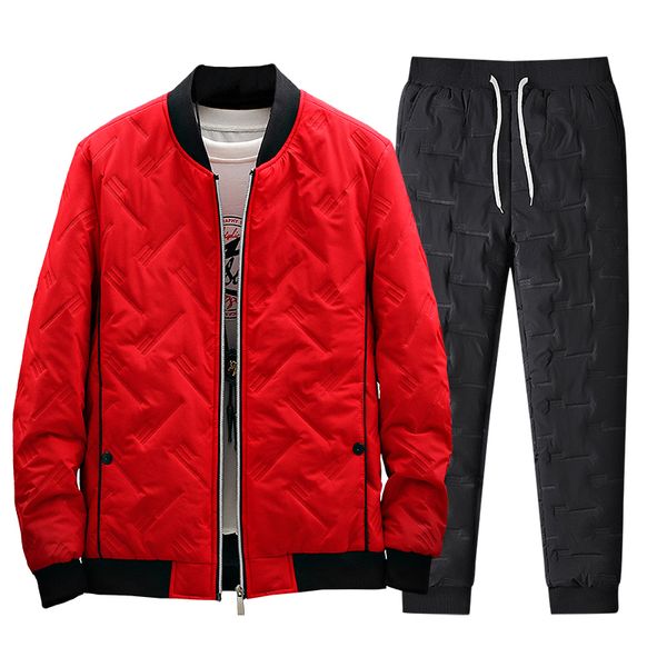winter thick cotton padded man's sweat suits bomber wool jacket+ track pants 2 piece jogging sets, Gray
winter thick cotton padded man's sweat suits bomber wool jacket+ track pants 2 piece jogging sets, Gray