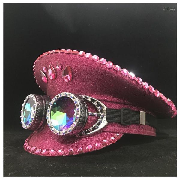 wide brim hats 2021 women fashion pink hat with metal classes performance captain club1, Blue;gray
wide brim hats 2021 women fashion pink hat with metal classes performance captain club1, Blue;gray