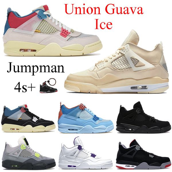2021 jumpman 4s 4 basketball shoes union noir guava ice blue white x sail se neon metallic purple black cat men sneakers trainers, White;red
2021 jumpman 4s 4 basketball shoes union noir guava ice blue white x sail se neon metallic purple black cat men sneakers trainers, White;red