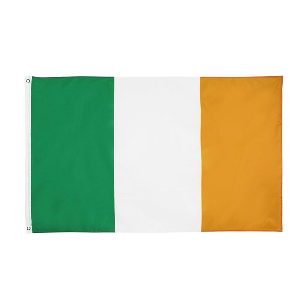 direct factory price 100% polyester 90*150cm green white orange ire ir irish ireland flag for decoration
direct factory price 100% polyester 90*150cm green white orange ire ir irish ireland flag for decoration
