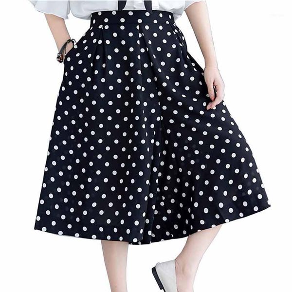 fashion plus size xxl-5xl summer chiffon wide-leg pants women dot print calf-length pants female elastic waist casual g1841, Black;white
fashion plus size xxl-5xl summer chiffon wide-leg pants women dot print calf-length pants female elastic waist casual g1841, Black;white