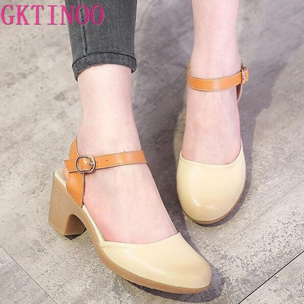 women sandals summer genuine leather heels round toe women's sandals low block heel 6cm woman shoes back strappy, Black
women sandals summer genuine leather heels round toe women's sandals low block heel 6cm woman shoes back strappy, Black