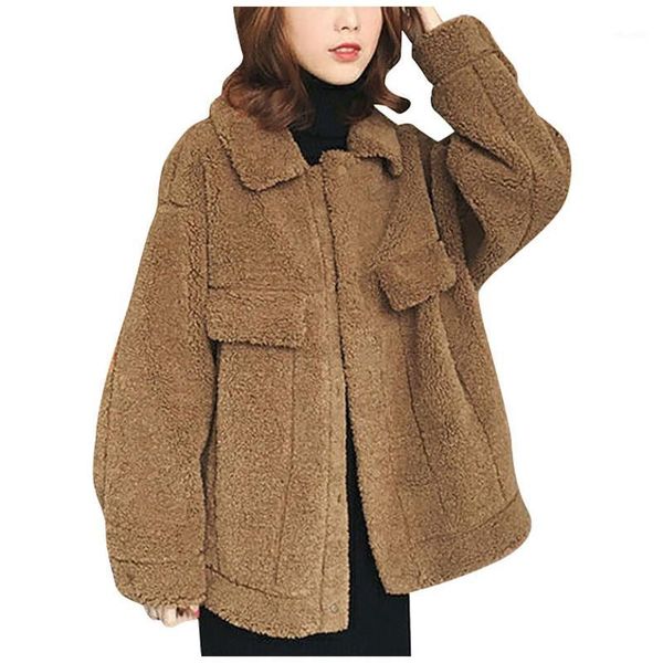 autumn winter jacket female coat 2020 fashion korean style plus size women teddy fur coat female casual jacket woman outwear1, Black;brown
autumn winter jacket female coat 2020 fashion korean style plus size women teddy fur coat female casual jacket woman outwear1, Black;brown