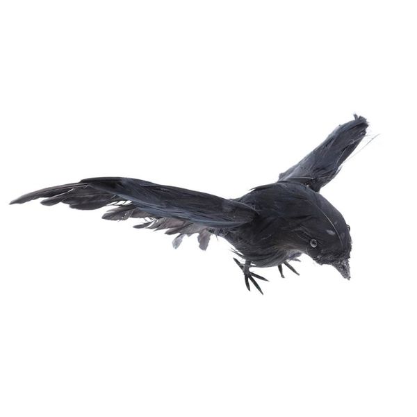 1 pc fake birds lifelike winged black raven as props party decoration (black)
1 pc fake birds lifelike winged black raven as props party decoration (black)
