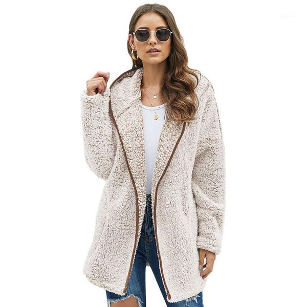 women woolen coat warm casual long sleeve pockets oversized highstreet loose coat1, Black
women woolen coat warm casual long sleeve pockets oversized highstreet loose coat1, Black