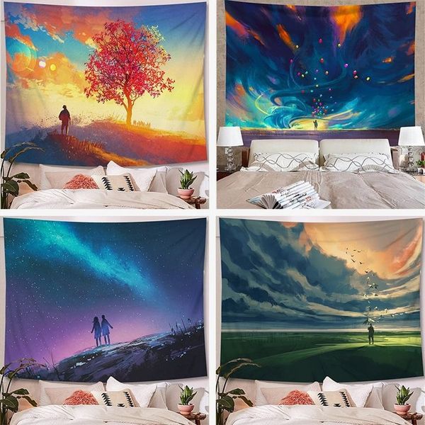 sky and starry tapestry digital printing home hanging cloth wall hanging bedroom dormitory bedside background cloth
sky and starry tapestry digital printing home hanging cloth wall hanging bedroom dormitory bedside background cloth