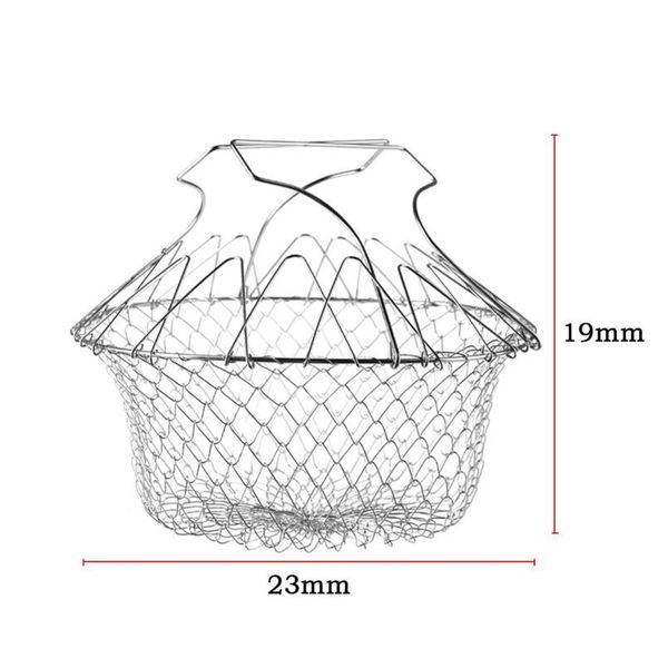 foldable steam rinse strainer stainless steel colander magic basket drainer frying french fryer tool kitchen cookin bbyrml
foldable steam rinse strainer stainless steel colander magic basket drainer frying french fryer tool kitchen cookin bbyrml