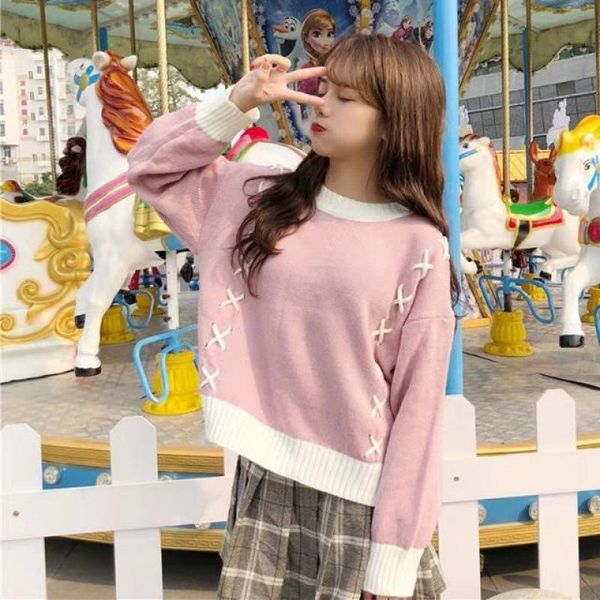 2020 jumper poncho before easing after long split knitting sweater shirt collar set of small and pure fresh students female, White;black
2020 jumper poncho before easing after long split knitting sweater shirt collar set of small and pure fresh students female, White;black