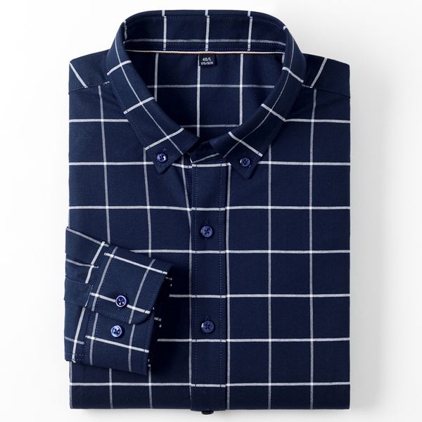 holiday casual plaid checkered oxford cotton shirt pocket-less design men's long sleeve standard-fit button-down gingham shirts c1212, White;black
holiday casual plaid checkered oxford cotton shirt pocket-less design men's long sleeve standard-fit button-down gingham shirts c1212, White;black