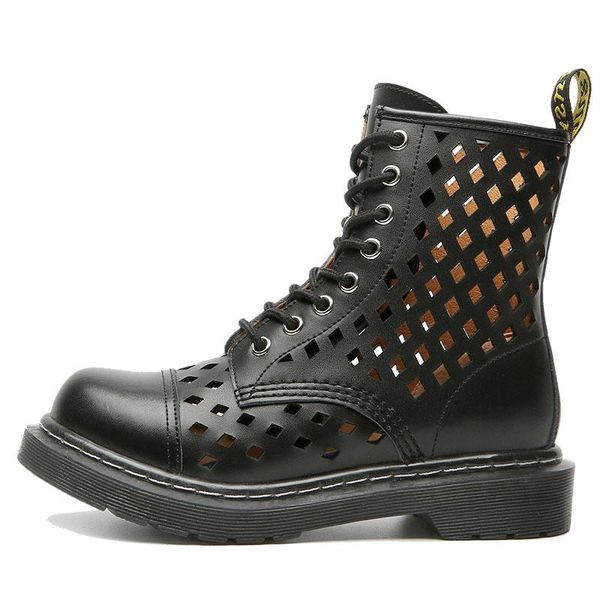 boots women fashion leather boots women's summer breathable net british style wild hollow hollow thin short, Black
boots women fashion leather boots women's summer breathable net british style wild hollow hollow thin short, Black
