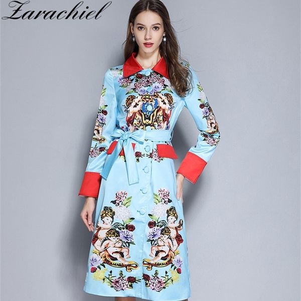 spring runway hit color angel hydrangea long trench coat women elegant belt overcoat floral print casual outerwear abrigos 201029, Tan;black
spring runway hit color angel hydrangea long trench coat women elegant belt overcoat floral print casual outerwear abrigos 201029, Tan;black