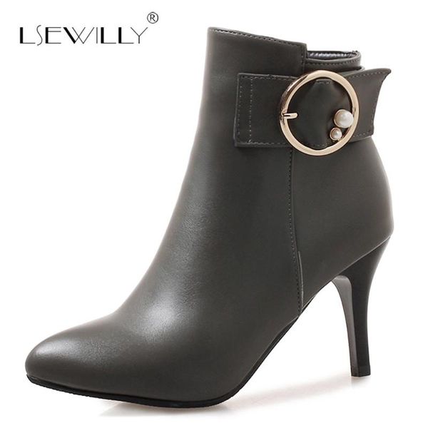 lsewilly big size 32-46 female ankle boots women high heels shoes woman charm winter boots pointed toe zipper footwear s612, Black
lsewilly big size 32-46 female ankle boots women high heels shoes woman charm winter boots pointed toe zipper footwear s612, Black