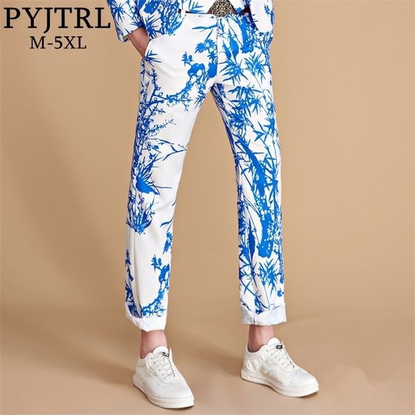 pyjtrl brand tide men colorful floral print slim fit suit trousers plus size hip male fashion casual pants dress 201106, Black
pyjtrl brand tide men colorful floral print slim fit suit trousers plus size hip male fashion casual pants dress 201106, Black