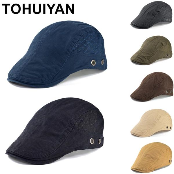 sboy hats tohuiyan for men spring summer casual cotton cabbie cap bone masculino boina beret male adjustable ivy caps, Blue;gray
sboy hats tohuiyan for men spring summer casual cotton cabbie cap bone masculino boina beret male adjustable ivy caps, Blue;gray