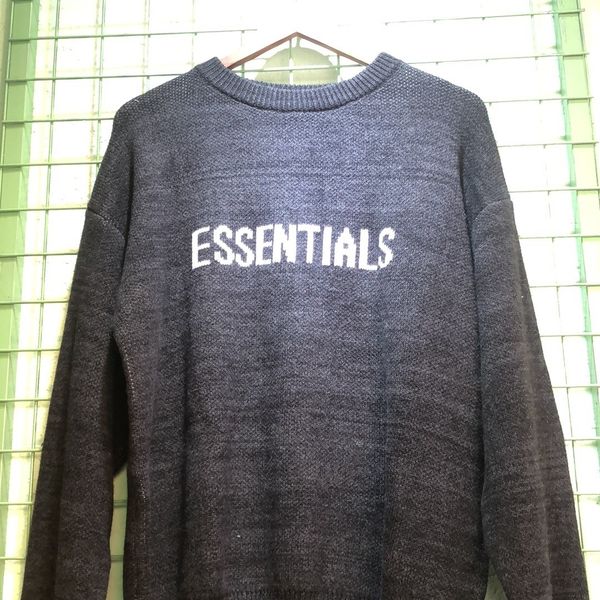 pullover essentials of double fear loose god high street t-shirt sweater fog coat line uivfs, Black
pullover essentials of double fear loose god high street t-shirt sweater fog coat line uivfs, Black