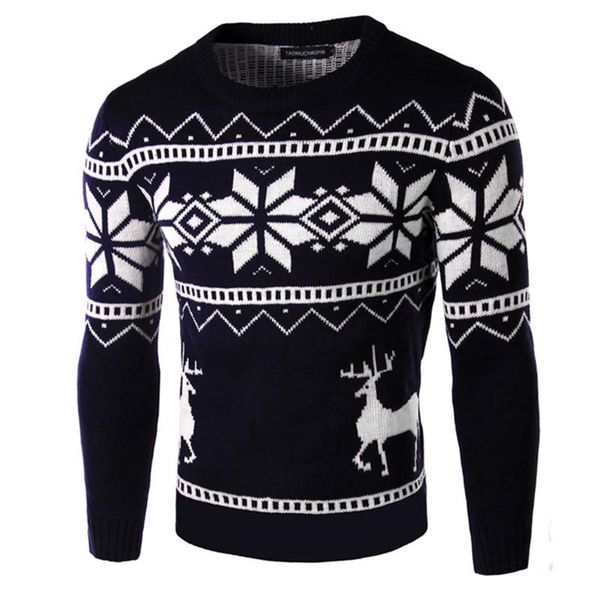men's cotton o-neck pullover autumn winter warm soft print slim fit no yq clothing knitted casual christmas sweater pull homme, White;black
men's cotton o-neck pullover autumn winter warm soft print slim fit no yq clothing knitted casual christmas sweater pull homme, White;black