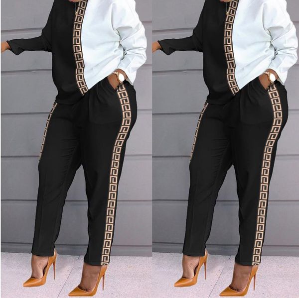 designer women two piece set pants outfits fashion patchwork print long sleeve loose hoodie and pants casual tracksuits ladies jogging suit, White
designer women two piece set pants outfits fashion patchwork print long sleeve loose hoodie and pants casual tracksuits ladies jogging suit, White