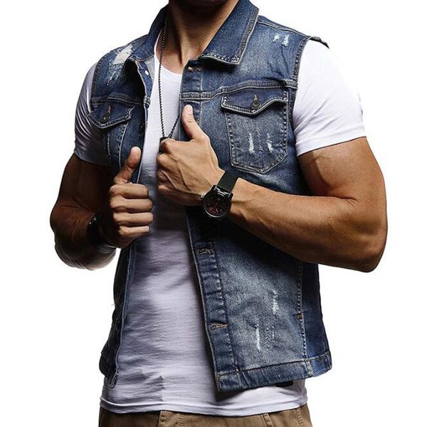 2021 denim thin men's vests strapped sleeveless jackets washed man's jeans cowboy hole marks shierxi clothes v02l, Black;white
2021 denim thin men's vests strapped sleeveless jackets washed man's jeans cowboy hole marks shierxi clothes v02l, Black;white