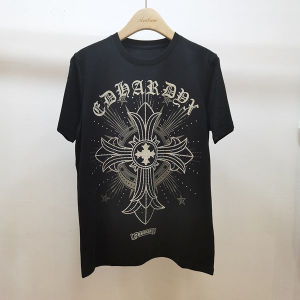 chao brand ch crosin cross sanskrit diamond print short men and women's ed half sleeve t-shirt, White
chao brand ch crosin cross sanskrit diamond print short men and women's ed half sleeve t-shirt, White