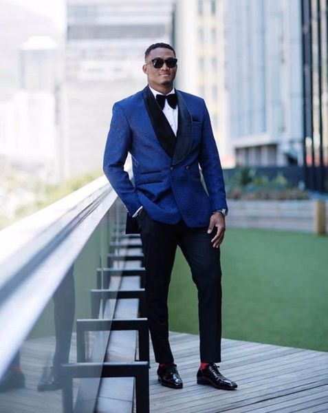 men's suits & blazers arrival suit classic shawl lapel formal wedding 2 pieces (navy pattern jacket+black pants), White;black
men's suits & blazers arrival suit classic shawl lapel formal wedding 2 pieces (navy pattern jacket+black pants), White;black