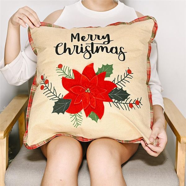 cushion/decorative pillow year decoration 2021 christmas pillowcase red flower decorative pillowcases goods navidad
cushion/decorative pillow year decoration 2021 christmas pillowcase red flower decorative pillowcases goods navidad