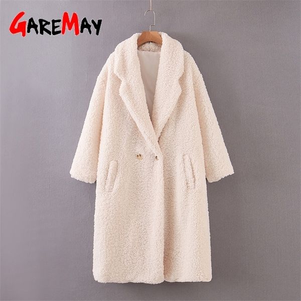 women solid oversized teddy coat wool cashmere lapel long thick autumn winter warm woolen fluffy fake fur jacket female overcoat 201214, Black
women solid oversized teddy coat wool cashmere lapel long thick autumn winter warm woolen fluffy fake fur jacket female overcoat 201214, Black
