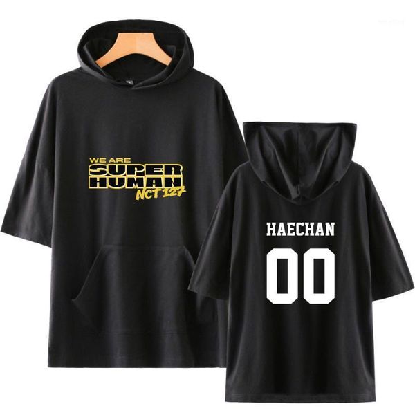 nct 127 new we are superhuman short-sleeved hoodie woman men summer hip hop new kpop fashion trend short sleeve1, Black
nct 127 new we are superhuman short-sleeved hoodie woman men summer hip hop new kpop fashion trend short sleeve1, Black