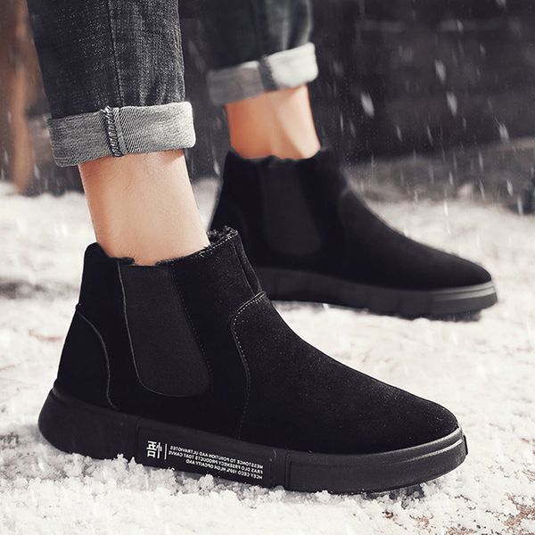 winter 2019 plush thermal cotton shoes mid snow boots men's short boots korean bread shoes sports leisure cotton boots c1212, Black;white
winter 2019 plush thermal cotton shoes mid snow boots men's short boots korean bread shoes sports leisure cotton boots c1212, Black;white