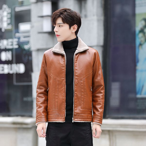 2020 autumn and new winter plus velvet fur coat a middle-aged man lapel father leather jacket plutonium chaqueta motorcycle hombre, Black
2020 autumn and new winter plus velvet fur coat a middle-aged man lapel father leather jacket plutonium chaqueta motorcycle hombre, Black
