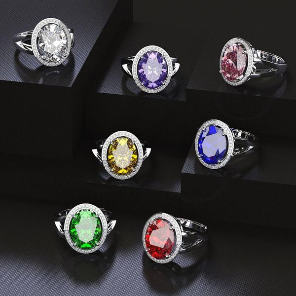 cluster rings fashion 925 sterling silver created moissanite gemstone birthstone white gold opening adjustable ring fine jewelry wholesale, Golden;silver
cluster rings fashion 925 sterling silver created moissanite gemstone birthstone white gold opening adjustable ring fine jewelry wholesale, Golden;silver