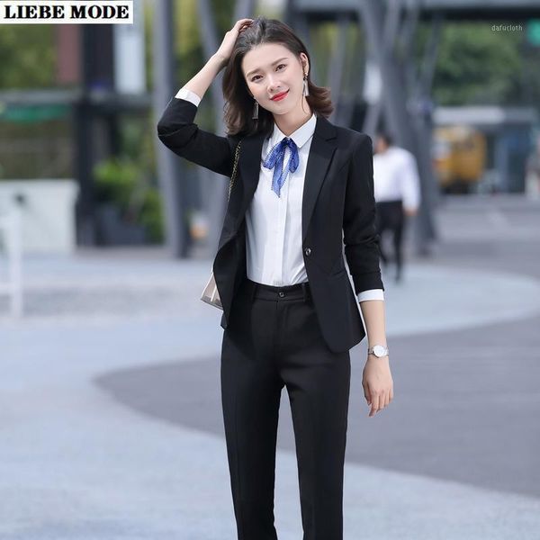 2020 korean business casual outfit women blazer and pants work 2 piece set formal woman black grey trouser suits for ladies1, White;black
2020 korean business casual outfit women blazer and pants work 2 piece set formal woman black grey trouser suits for ladies1, White;black