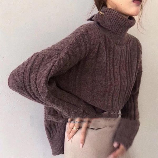 women's sweaters knitted sweater irregular collar button long sleeve female pullover femme 2021 fashion korean lady jumper, White;black
women's sweaters knitted sweater irregular collar button long sleeve female pullover femme 2021 fashion korean lady jumper, White;black