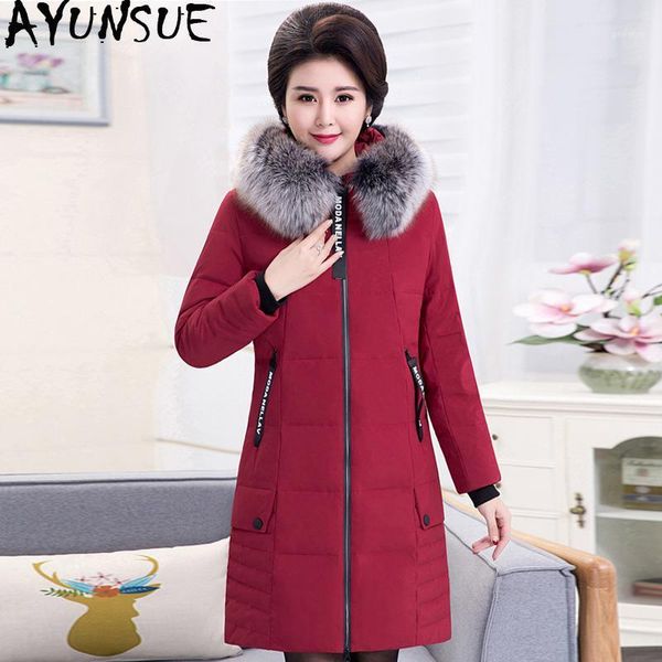 ayunsue winter coat women long duck down jacket woman hooded plus size big fur collar warm parka chaqueta mujer 2019 kj25881, Black
ayunsue winter coat women long duck down jacket woman hooded plus size big fur collar warm parka chaqueta mujer 2019 kj25881, Black
