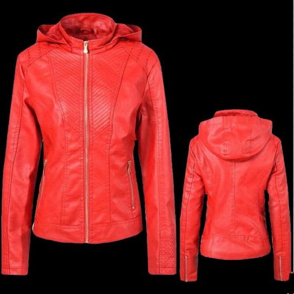female jacket pu leather motorcycle jacket winter faux leather women hoodies brand autumn motorcycle, Black
female jacket pu leather motorcycle jacket winter faux leather women hoodies brand autumn motorcycle, Black
