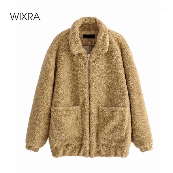 wixra womens casual khaki coat ladies zipper outwear jacket loose lamb wool street style overcoat autumn winter1, Black
wixra womens casual khaki coat ladies zipper outwear jacket loose lamb wool street style overcoat autumn winter1, Black