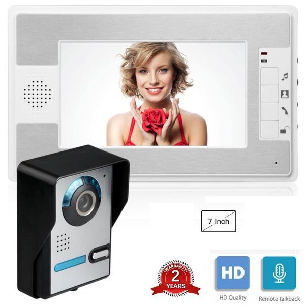 7 inch wired video doorbell intercom security system with 1 monitor door camera infared ir home apartment video doorphone1
7 inch wired video doorbell intercom security system with 1 monitor door camera infared ir home apartment video doorphone1