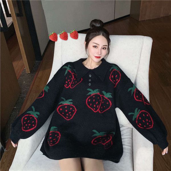 fall 2020 temperament women's pullover long sleeve loose sweater, White;black
fall 2020 temperament women's pullover long sleeve loose sweater, White;black