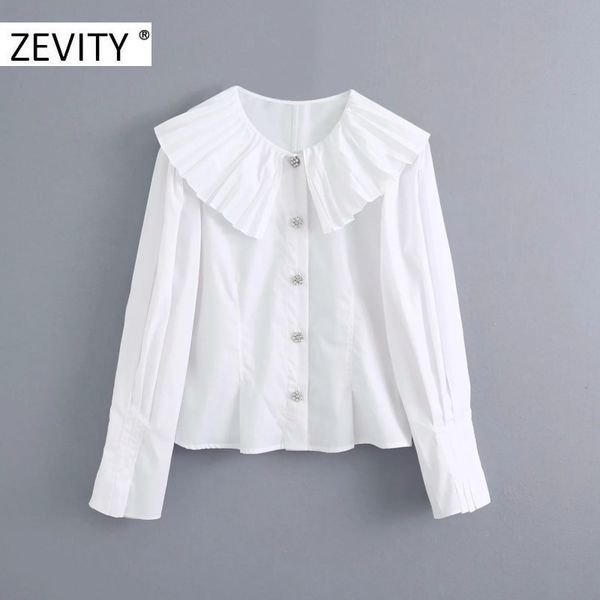 zevity women elegant turn down collar pleat ruffles casual white smock shirts blouse women buttons femininas chemise ls7171 201201
zevity women elegant turn down collar pleat ruffles casual white smock shirts blouse women buttons femininas chemise ls7171 201201