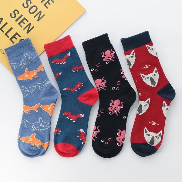 new cartoon pattern college style long tube men and women couples cotton personality trendy socks, Black
new cartoon pattern college style long tube men and women couples cotton personality trendy socks, Black
