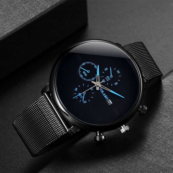 mesh 2020 watch fashion band new high end trend business calendar three eyes six pin men's quartz watch lkpr, Slivery;brown
mesh 2020 watch fashion band new high end trend business calendar three eyes six pin men's quartz watch lkpr, Slivery;brown