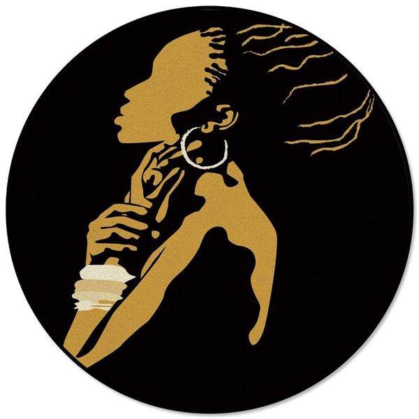african women silhouette print round carpets for kids room big area rug floor mat for bedroom living room home decor
african women silhouette print round carpets for kids room big area rug floor mat for bedroom living room home decor