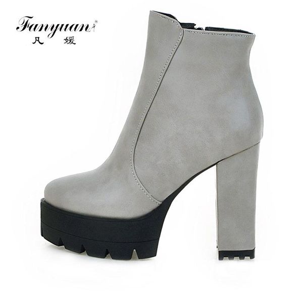 boots fanyuan 2021 fashion autumn winter shoes woman pu leather women with thick high heels ankle size 34- 42, Black
boots fanyuan 2021 fashion autumn winter shoes woman pu leather women with thick high heels ankle size 34- 42, Black