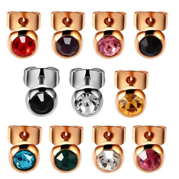 pair 316l surgical steel crystal gem assorted colors ear stud piercing simple style screw-back earrings girls jewelry 20g q jllncw, Silver
pair 316l surgical steel crystal gem assorted colors ear stud piercing simple style screw-back earrings girls jewelry 20g q jllncw, Silver