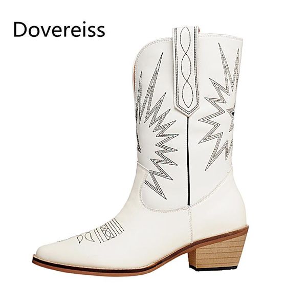 boots dovereiss fashion women's shoes winter elegant slip on white pointed toe chunky heels half concise mature 34-40, Black
boots dovereiss fashion women's shoes winter elegant slip on white pointed toe chunky heels half concise mature 34-40, Black