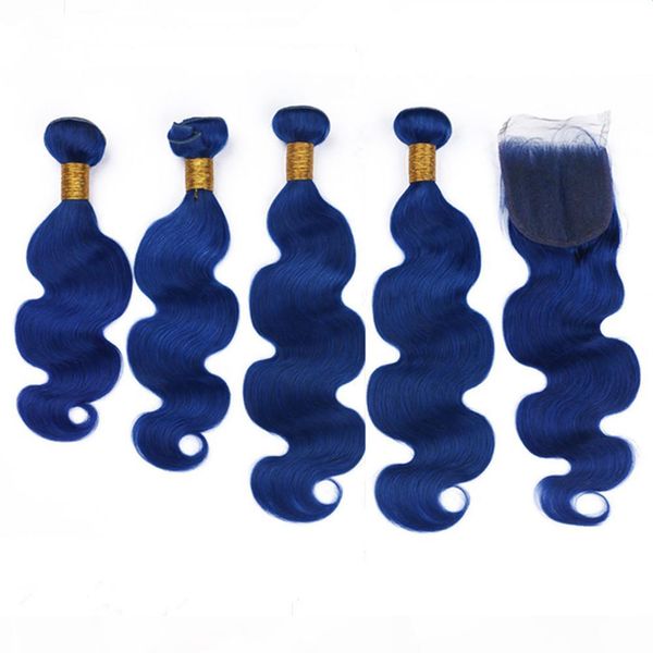 pure blue body wave indian virgin human hair weave 4bundles with closure dark blue hair wefts with 4x4 lace closure piece 5pcs lot, Black;brown
pure blue body wave indian virgin human hair weave 4bundles with closure dark blue hair wefts with 4x4 lace closure piece 5pcs lot, Black;brown