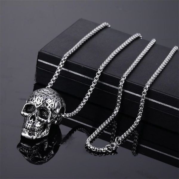 western vintage hip-hop plain pendant necklace stainless steel skull pendant necklace trendy male jewelry 201013, Silver
western vintage hip-hop plain pendant necklace stainless steel skull pendant necklace trendy male jewelry 201013, Silver